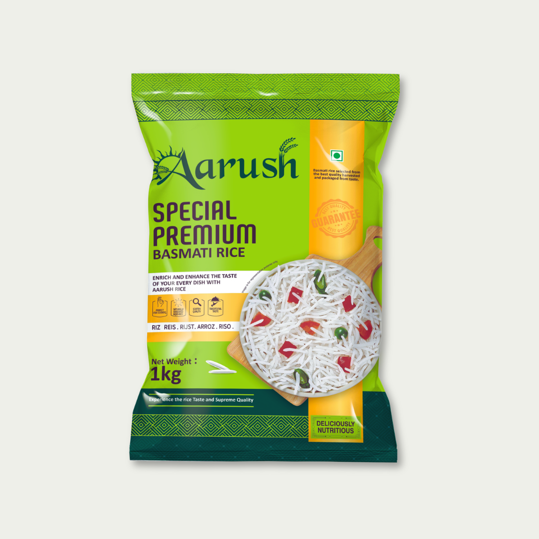 Aarush Special Premium Basmati Rice | 8.4mm Extra Long Aged Grain